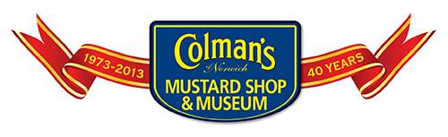 Colman's Mustard Shop & Museum 40th anniversary logo