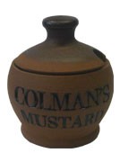 "Colman's Mustard" Terracotta Mustard Pot